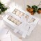 Large White Gift Box with Window & Magnetic Lid – 13.5 x 9 x 4.1 Inch Glossy Gift Box with Ribbon & Card for Bridesmaid Proposals, Weddings & Special Occasions